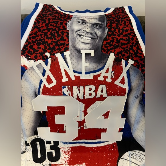 $150 Mitchell & Ness Shaquille O'Neal All Star 2003 Swingman Jersey Men’s Sz L - Picture 6 of 6